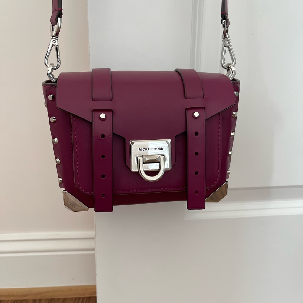 Michael Kors Plum/ Burgundy Crossbody Bag